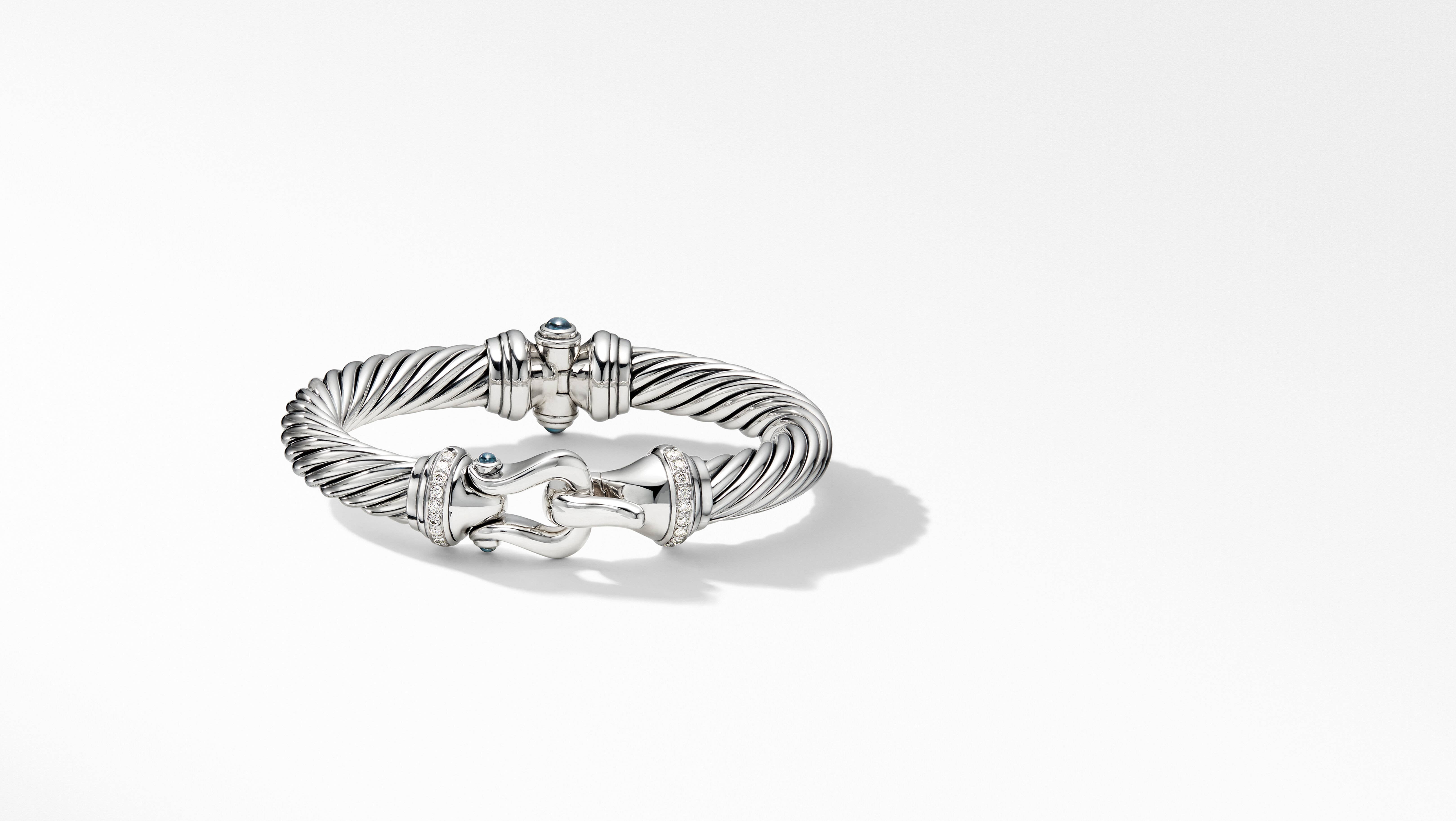 Buckle Bracelet with Pavé Diamonds and 