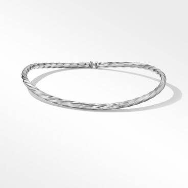 Cable Edge® Collar Necklace in Sterling Silver