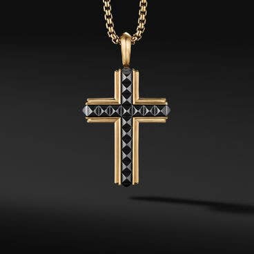 Pyramid Cross with Black Titanium and 18K Yellow Gold