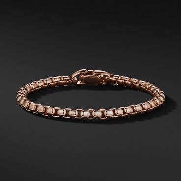 Box Chain Bracelet in 18K Rose Gold