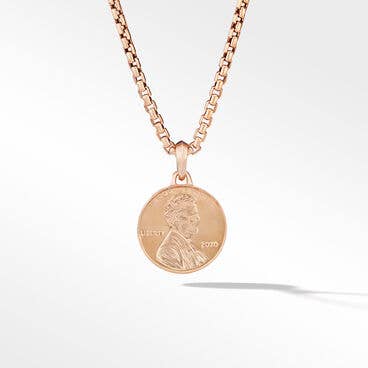 Penny Amulet in 18K Rose Gold