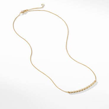 Petite Station Necklace in 18K Yellow Gold