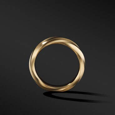 Cable Edge™ Band Ring in Recycled 18K Yellow Gold