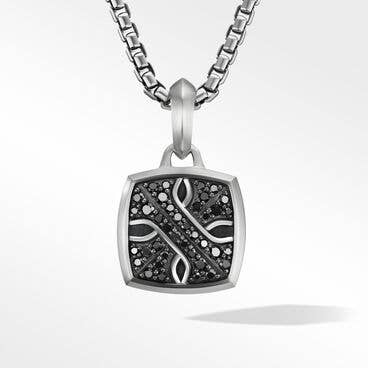 Armory® Amulet in Sterling Silver with Pavé Black Diamonds