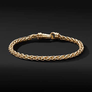 Wheat Chain Bracelet in 18K Yellow Gold