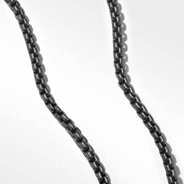 Box Chain Necklace in Stainless Steel and Sterling Silver, 5mm