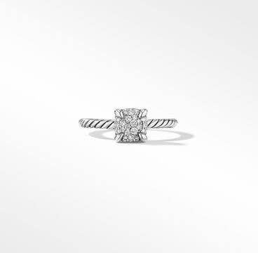 Petite Chatelaine® Ring with Full Pavé Diamonds