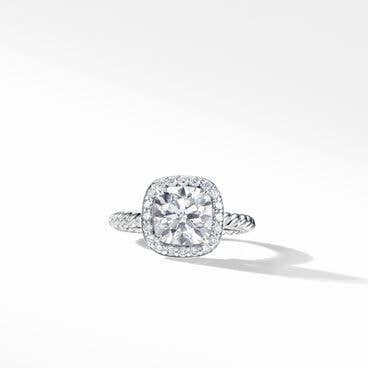 DY Capri® Engagement Ring in Platinum, Cushion