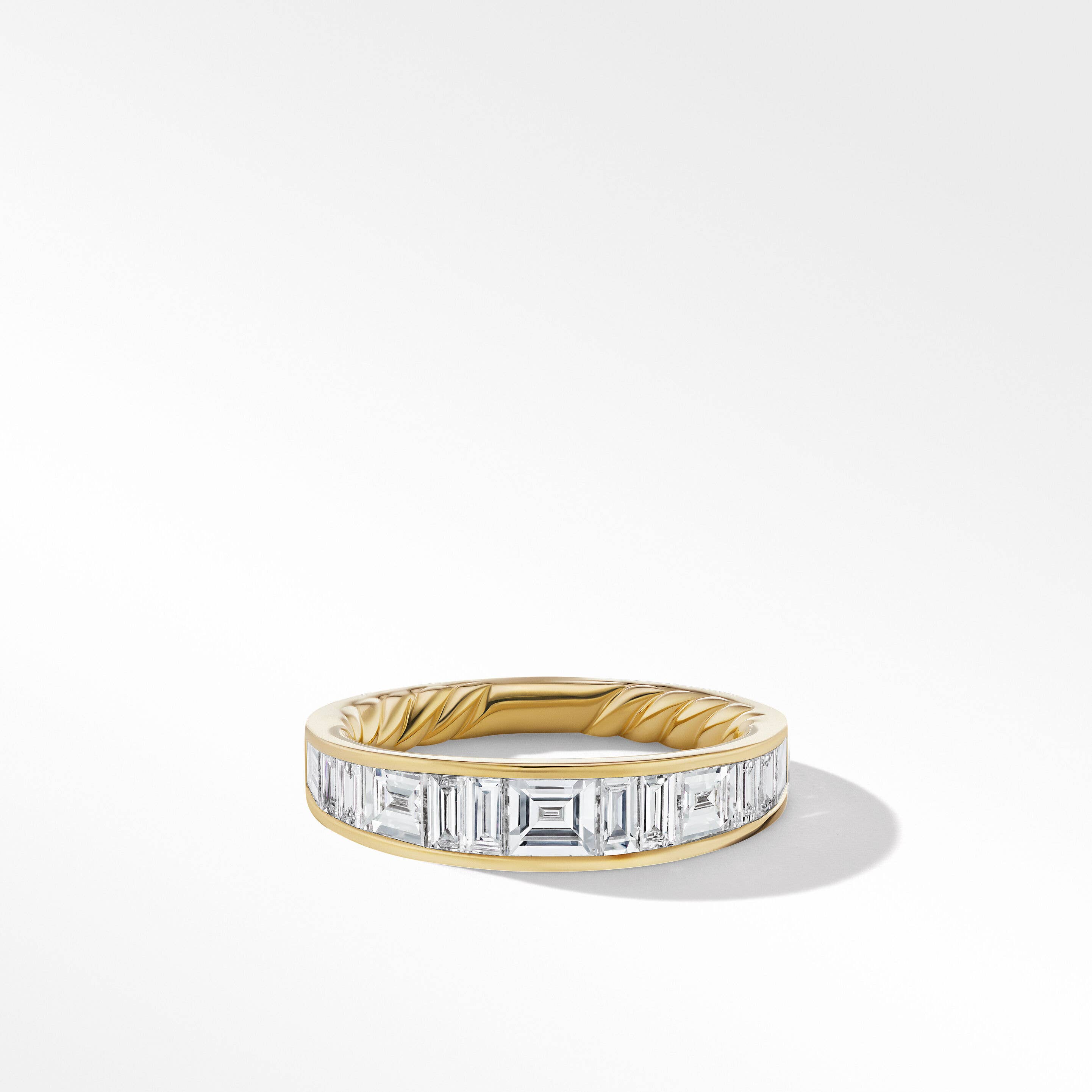DY Eden Band Ring in 18K Yellow Gold with Diamonds