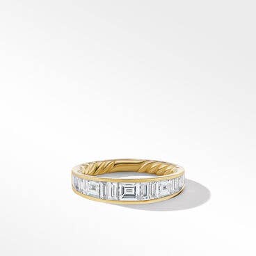 DY Eden Band Ring in 18K Yellow Gold with Diamonds, 4.8mm