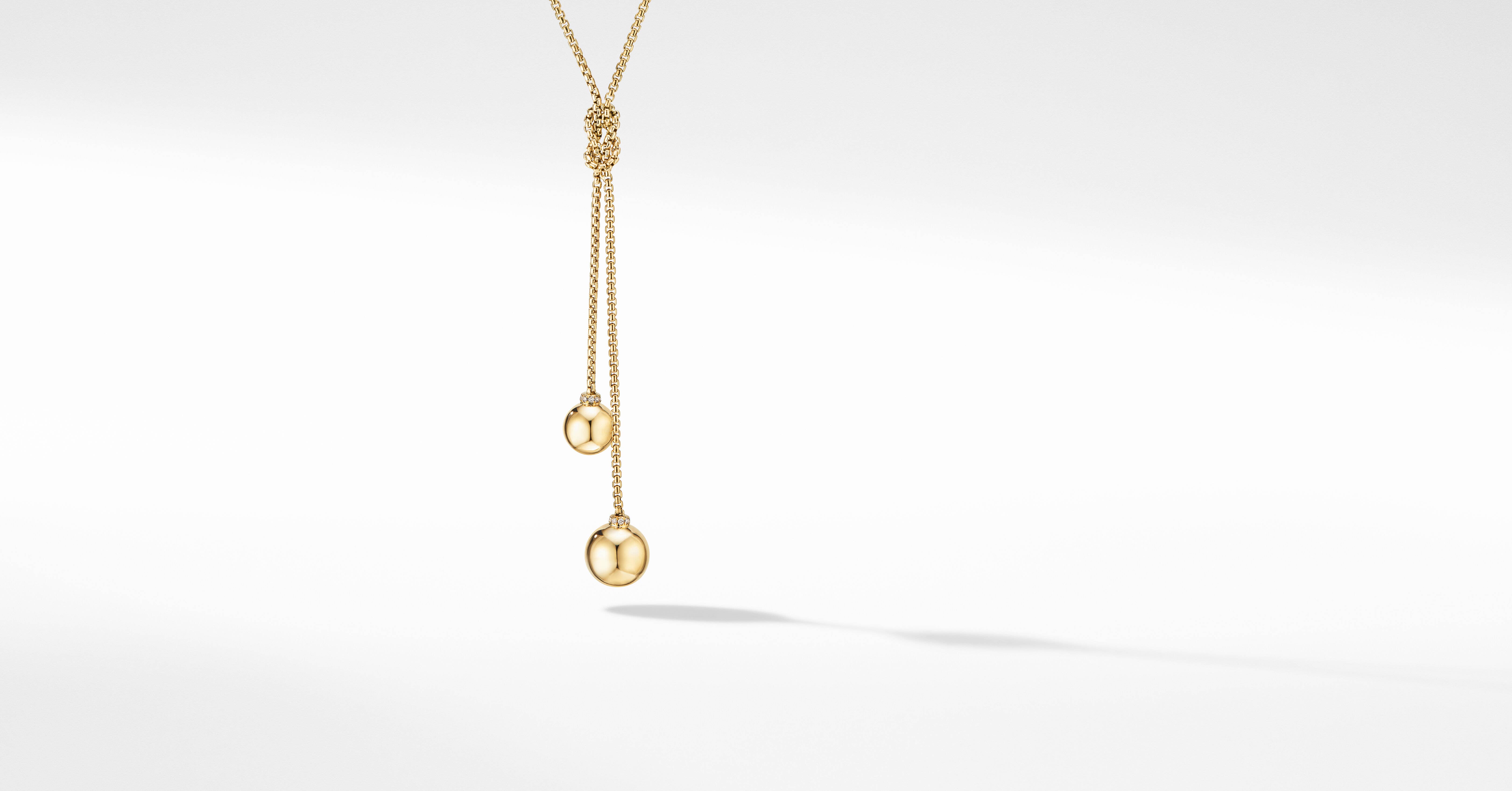 Solari Y Necklace in 18K Yellow Gold 