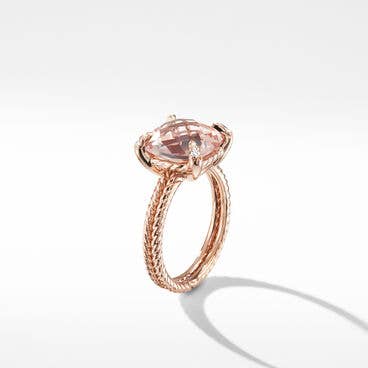 Chatelaine Ring in 18K Rose Gold with Diamonds, 11mm