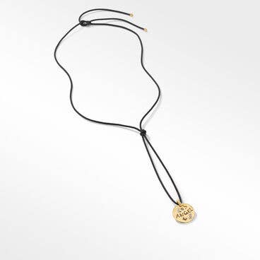 DY Elements® LA Pendant Necklace in 18K Yellow Gold with Diamonds