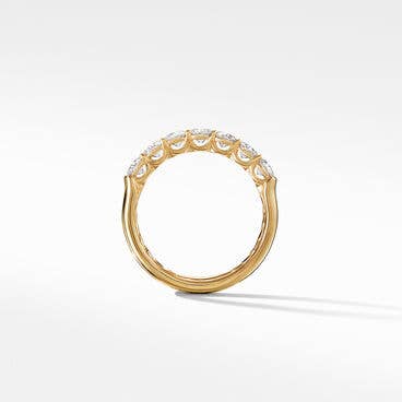 DY Eden Partway Band Ring in 18K Yellow Gold with Diamonds