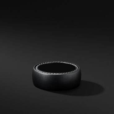 Streamline® Band Ring with Black Titanium
