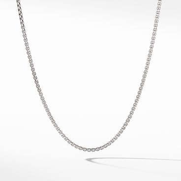 Box Chain Necklace with 14K Yellow Gold Accent