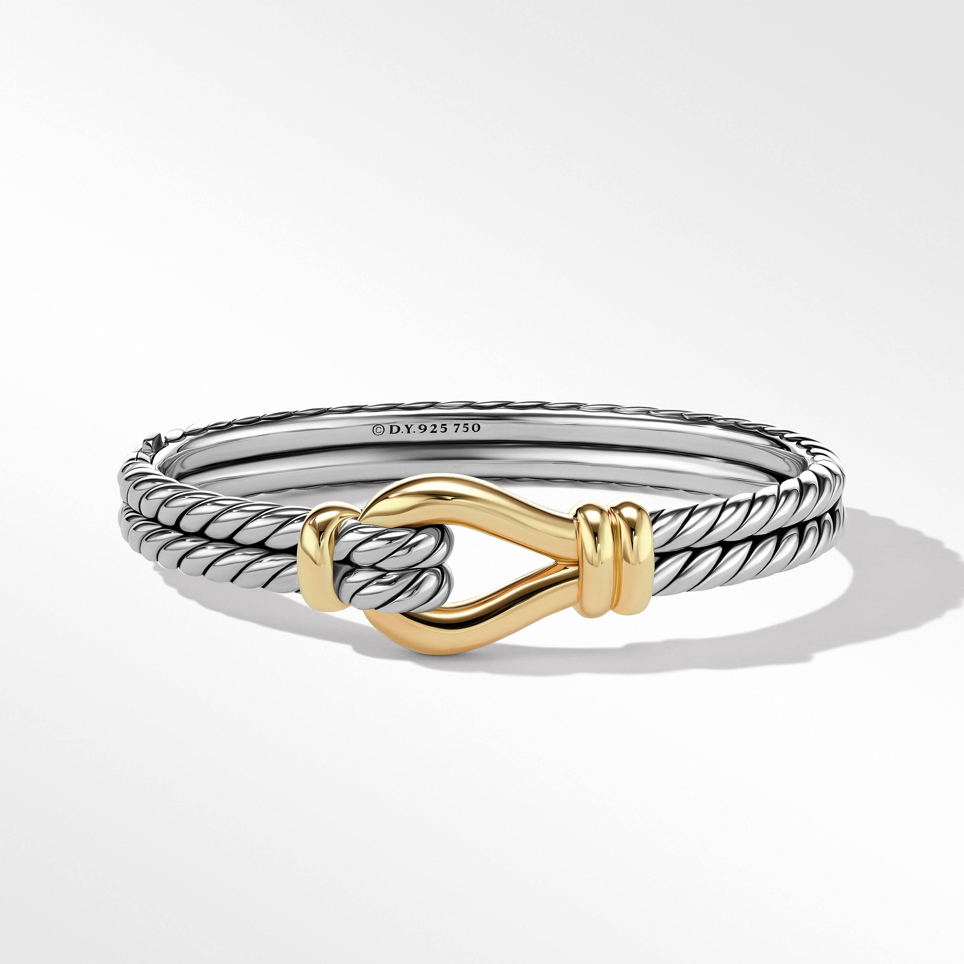 Thoroughbred Loop Bracelet in Sterling Silver with 18K Yellow Gold