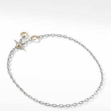 DY Madison® Three Ring Chain Necklace with 18K Yellow Gold