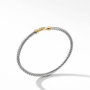 Cable Kids® Buckle Bracelet in Sterling Silver with 14K Yellow Gold