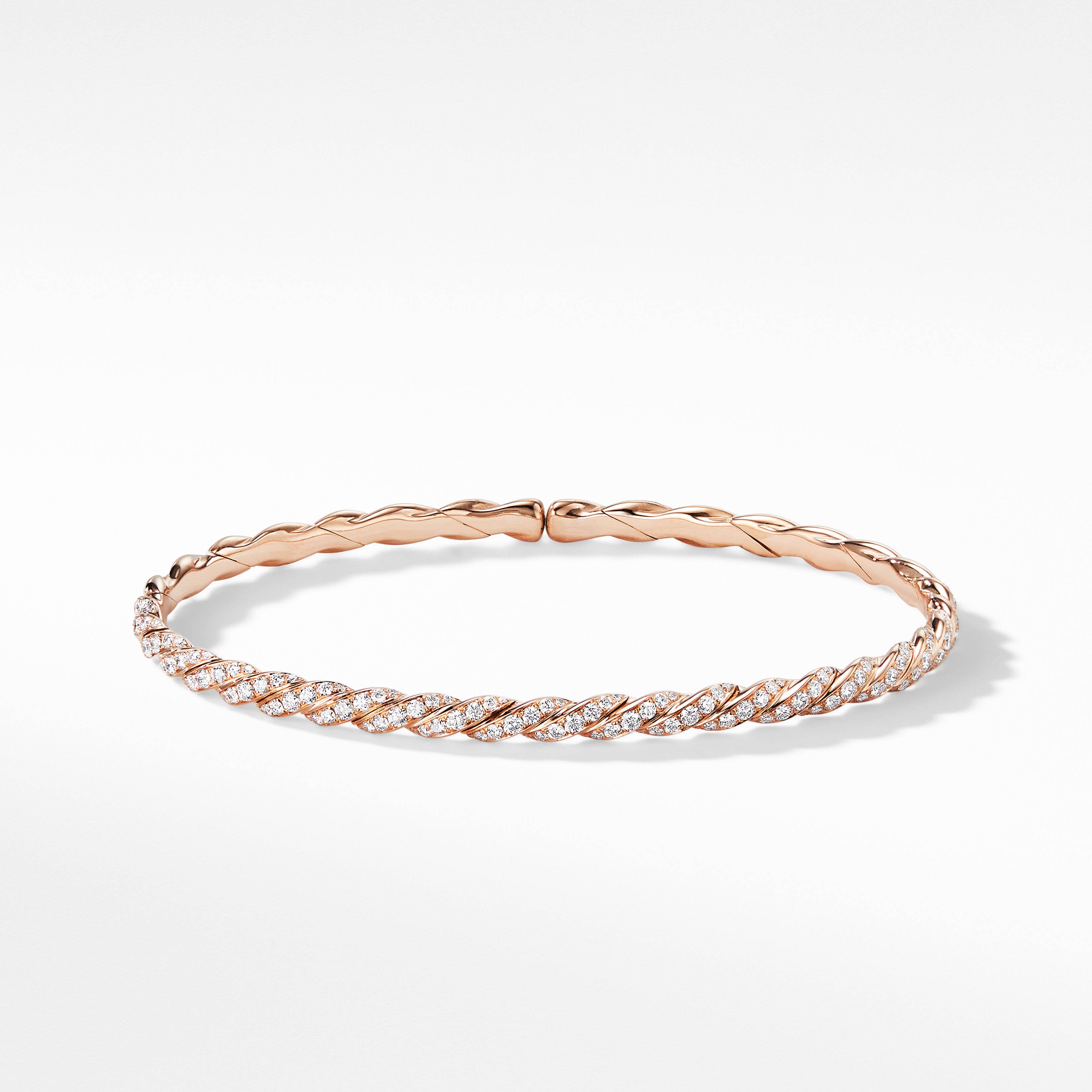 Pavéflex Bracelet in 18K Rose Gold with Diamonds