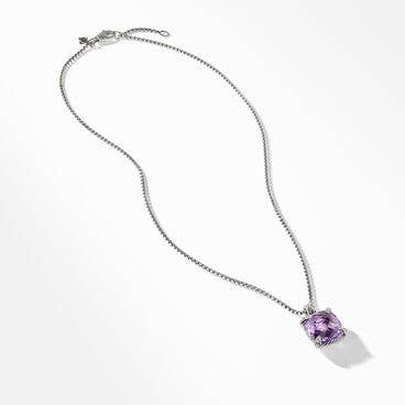 Chatelaine® Pendant Necklace with Amethyst and Pavé Diamonds