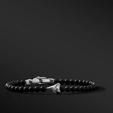 Spiritual Beads Shark Tooth Bracelet with Black Onyx