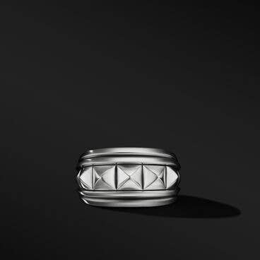 Pyramid Signet Ring in Sterling Silver