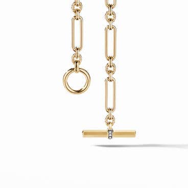 Lexington Chain Necklace in 18K Yellow Gold with Diamonds, 4.5mm