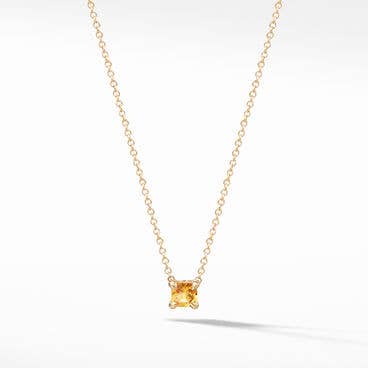 Chatelaine® Kids Necklace in 18K Yellow Gold with Citrine
