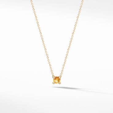 Chatelaine® Kids Necklace in 18K Yellow Gold with Citrine