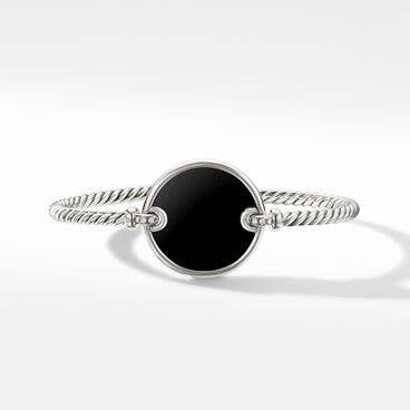 DY Elements® Bracelet in Sterling Silver with Black Onyx and Pavé Diamonds