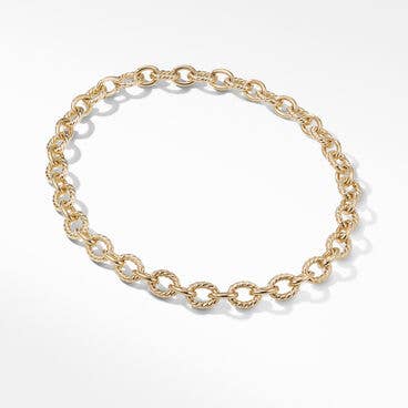 Oval Link Chain Necklace in 18K Yellow Gold