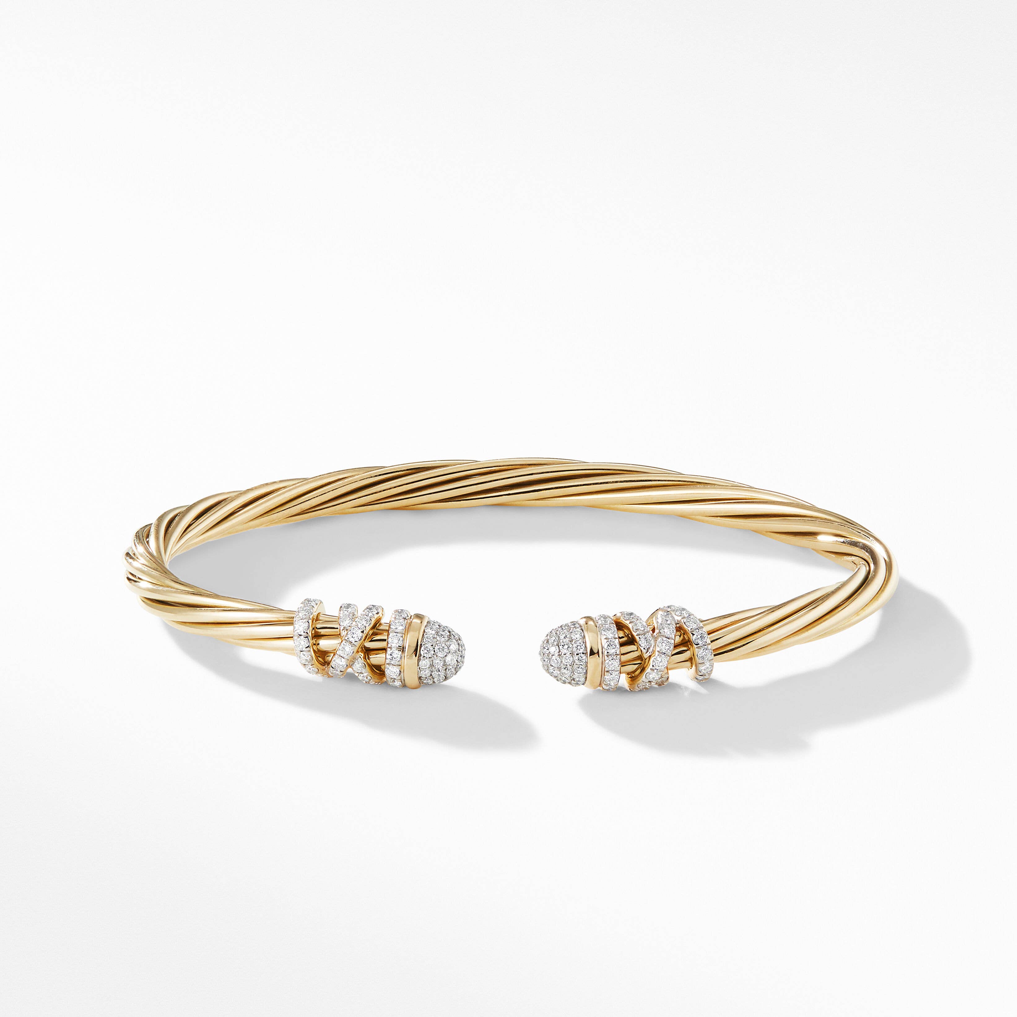 Helena Bracelet in 18K Yellow Gold with Pavé Diamonds