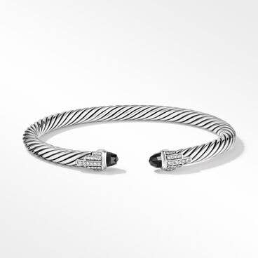 Empire Cable Bracelet with Black Onyx and Pavé Diamonds