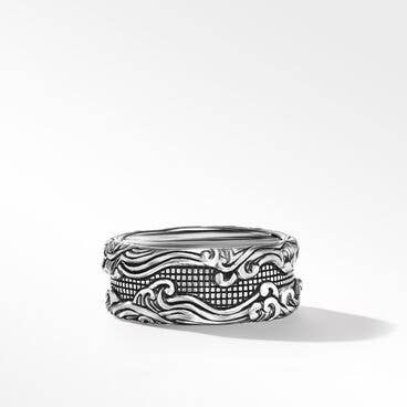 Waves Band Ring in Sterling Silver