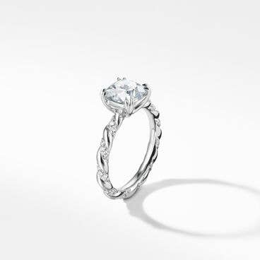 DY Unity Engagement Ring in Platinum, Cushion
