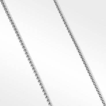 Box Chain Necklace in Platinum, 2.7mm