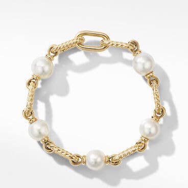 DY Madison® Pearl Chain Bracelet in 18K Yellow Gold