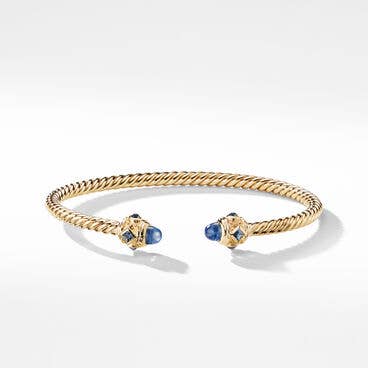 Renaissance Bracelet in 18K Yellow Gold with Blue Sapphires