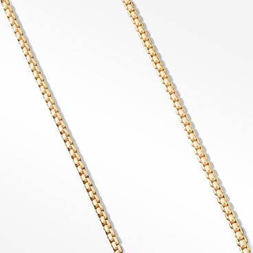 Box Chain Necklace in 18K Yellow Gold, 3.6mm