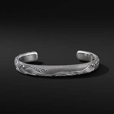 Waves Cuff Bracelet in Sterling Silver