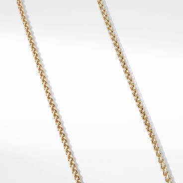 Wheat Chain Necklace in 18K Yellow Gold