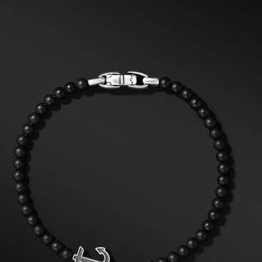 Spiritual Beads Anchor Bracelet with Black Onyx