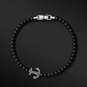 Spiritual Beads Anchor Bracelet with Black Onyx
