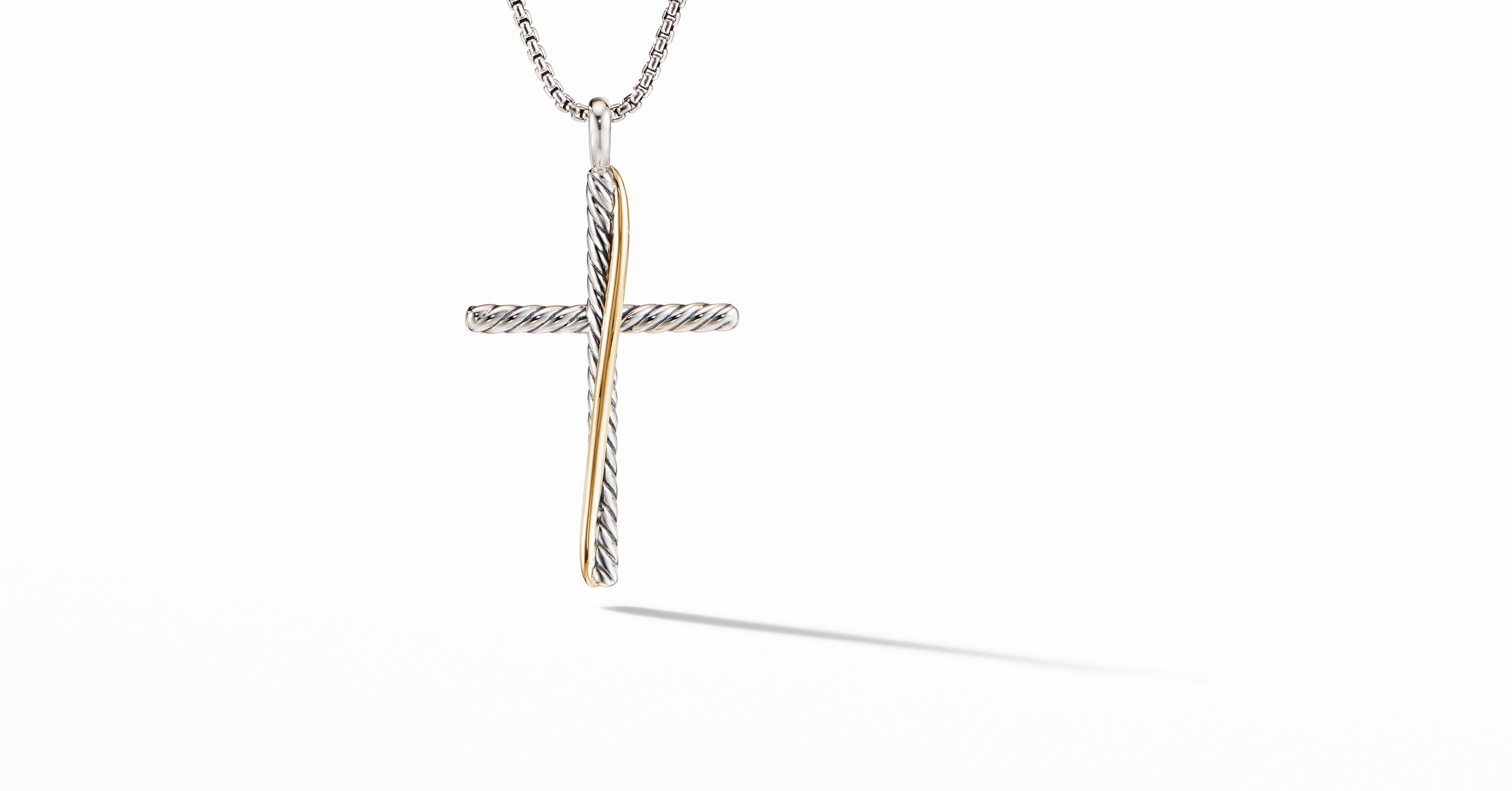 Curb Link Necklace with 18K Yellow Gold 