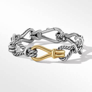 Thoroughbred Loop Chain Bracelet with 18K Yellow Gold