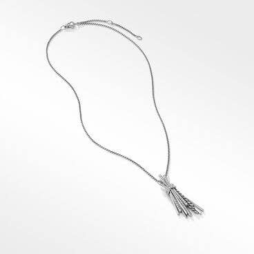 Angelika™ Flair Pendant Necklace with Pavé Diamonds