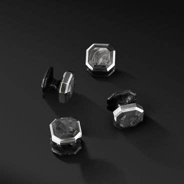 Forged Carbon Shirt Studs