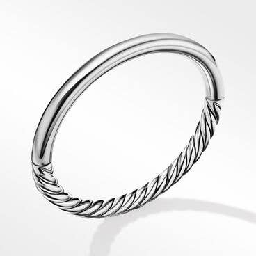 Sculpted Cable and Smooth Bracelet
