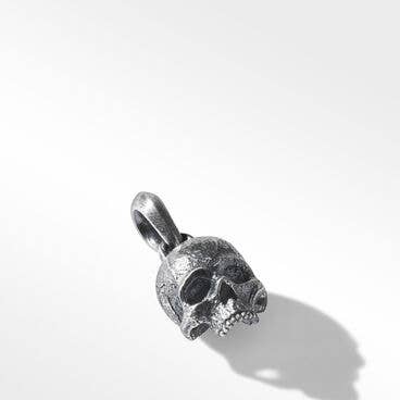 Memento Mori Skull Amulet in Sterling Silver